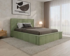 Polsterbett SANA – modernes Bett mit Bettkasten 140x200 Mint