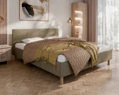 Polsterbett ALMORE Elegantes Polsterbett - Braun, Aston 07, 160x200