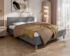 Polsterbett ALMORE Elegantes Polsterbett - Grau, Aston 13, 160x200