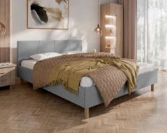 Polsterbett ALMORE Elegantes Polsterbett  - Grau, Sawana 21, 160x200