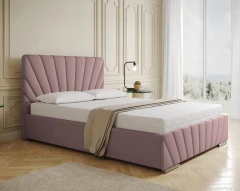 Ray 140x200 Polsterbett Stoff Rosa - Kronos 27