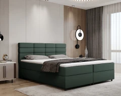 REVE Boxspringbett 180x200 Stoff Grün - faro 7
