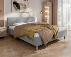 Polsterbett ALMORE Elegantes Polsterbett  - Grau, Sawana 21, 160x200