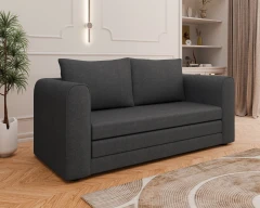 Schlafsofa Arelis, mit Bettfunktion, Dunkelgrau